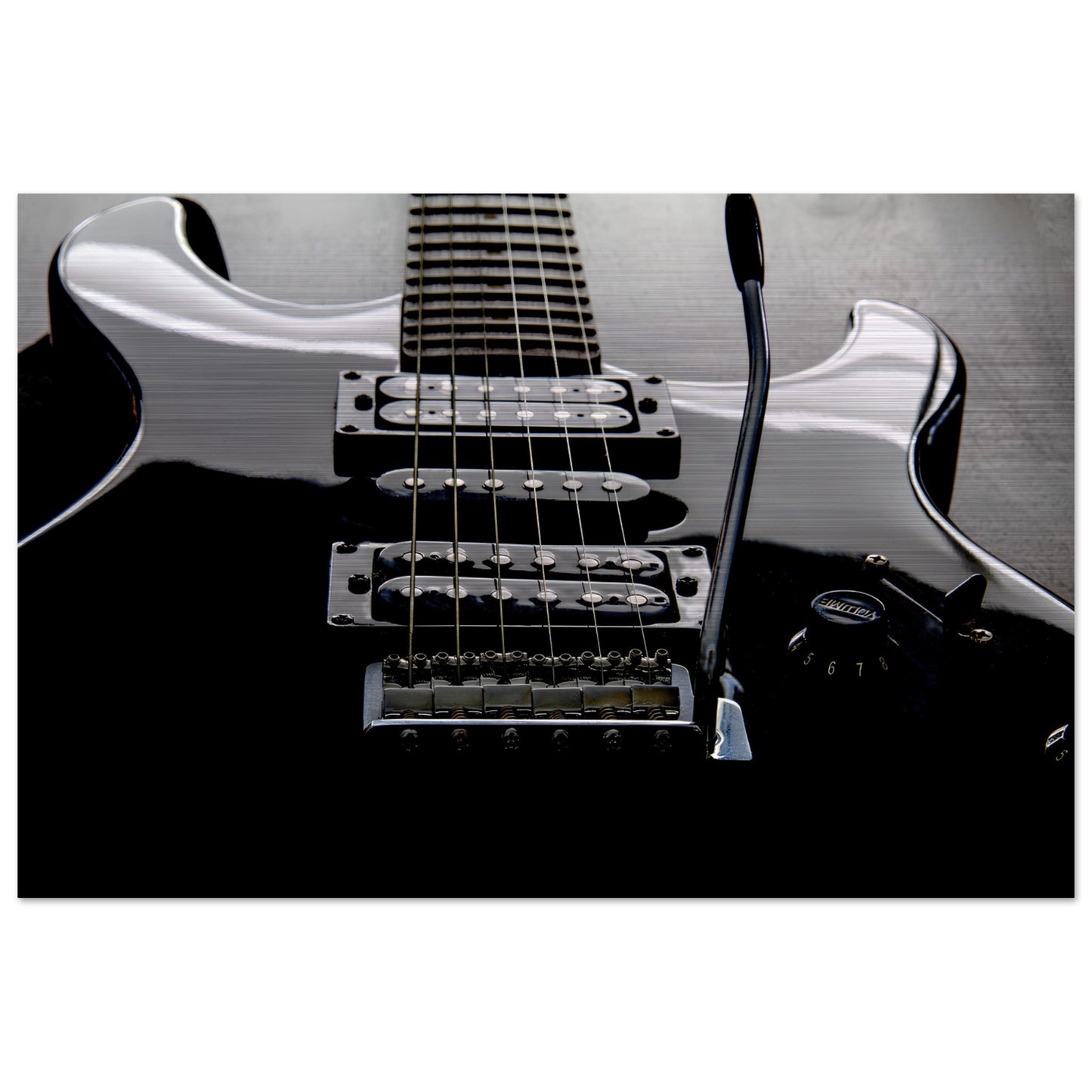impression ALUMINIUM BROSSÉ :  guitar