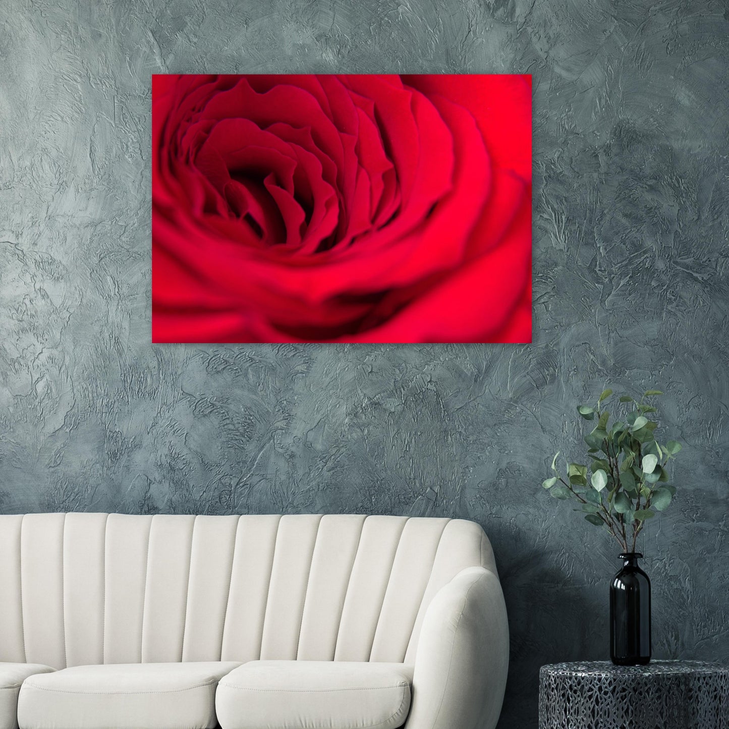 POSTER PREMIUM MAT : La rose rouge