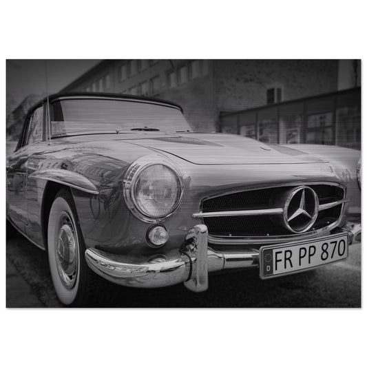 impression sur ALUMINIUM BROSSÉ : Mercedes benz 300 sl
