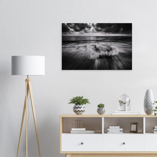 impression ALUMINIUM BROSSÉ : plage 